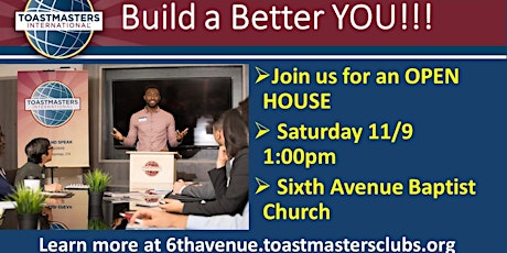 Sixth Avenue Toastmasters Open House primary image