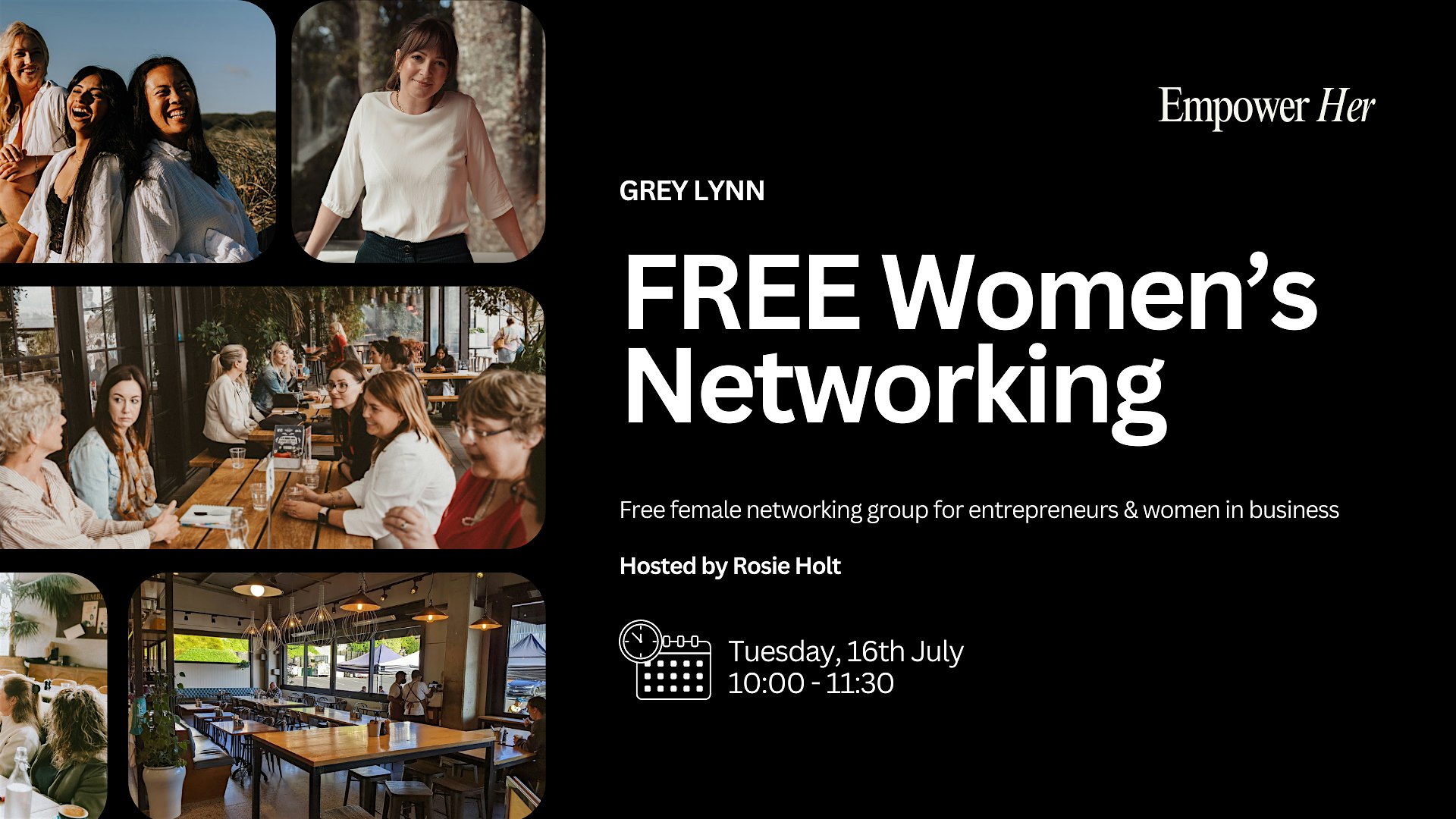 Grey Lynn - Empower Her Networking - FREE Women's Business Networking July