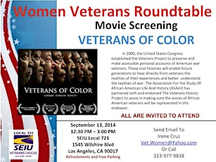 "Veterans of Color - All are Invited to Attend primary image