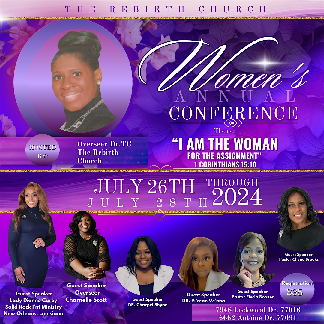 "I AM THE WOMAN FOR THE ASSIGNMENT Women Conference