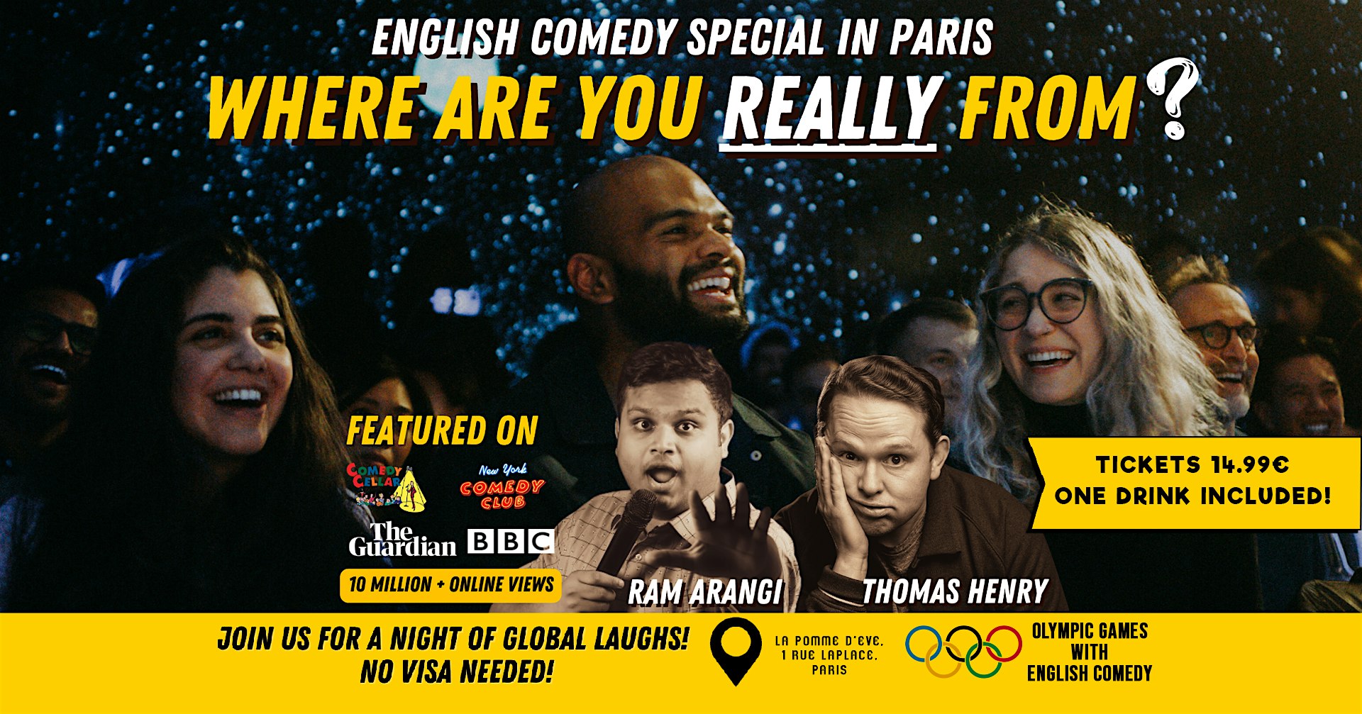 WHERE ARE YOU REALLY FROM? Standup Comedy Special in English - Paris