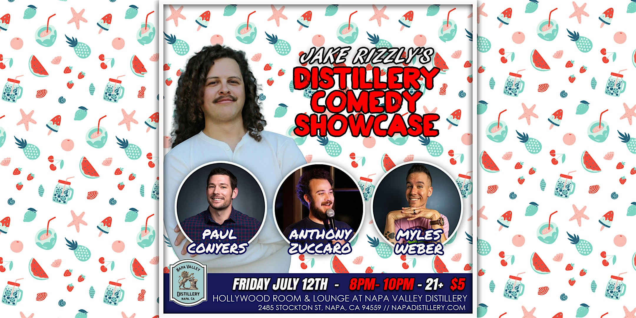 Jake Rizzly Stand-Up Comedy: Paul Conyers, Anthony Zuccaro & Myles Weber
