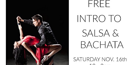 FREE INTRO TO SALSA & BACHATA WORKSHOP!  YEP!  ITS REALLY FREE! primary image