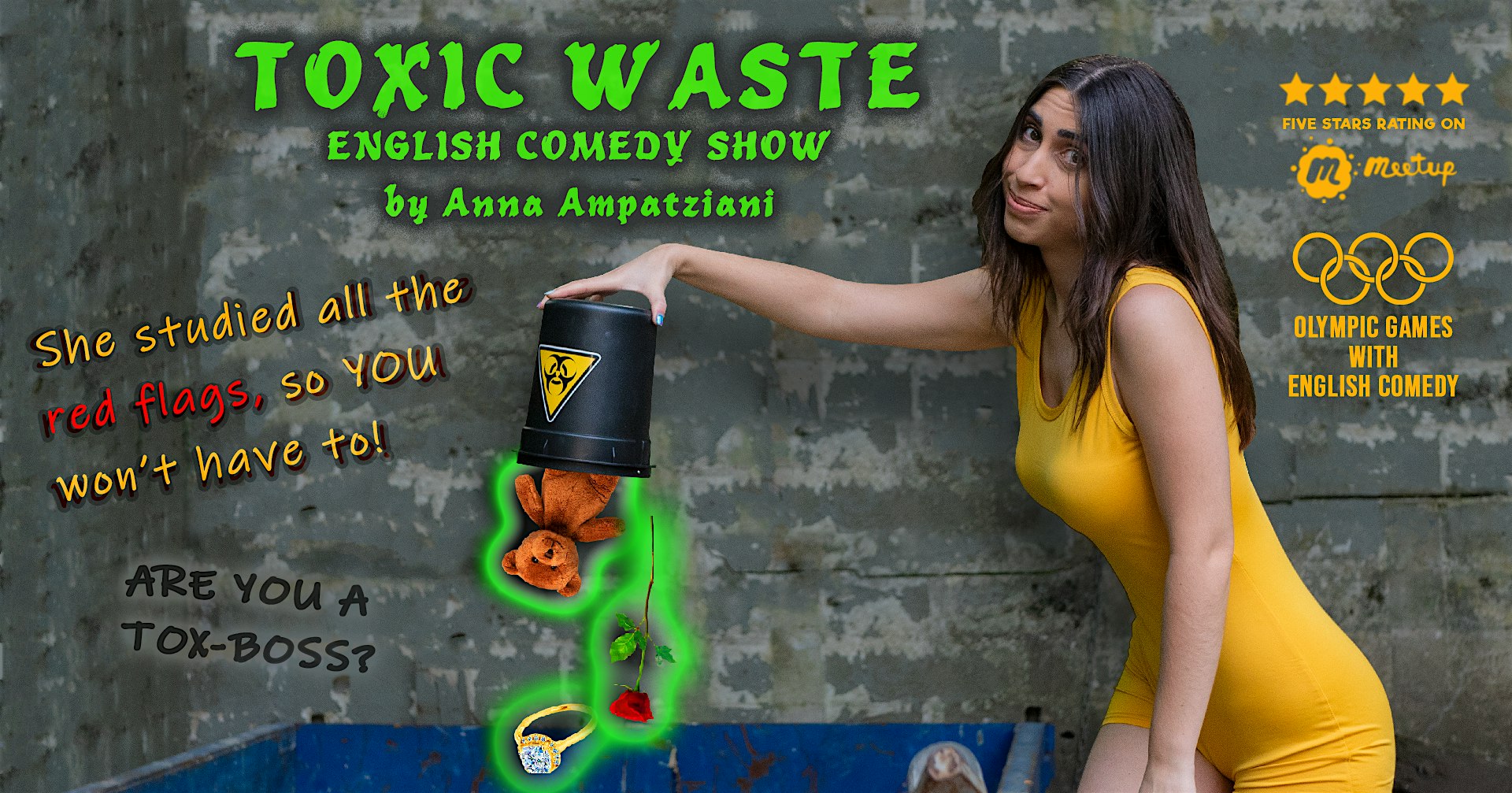 Toxic Waste| English Stand-Up Comedy by Anna Ampatziani – Paris