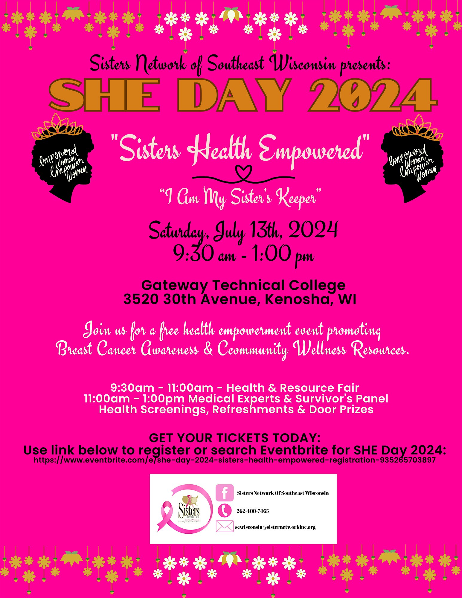 SHE Day 2024 - "Sisters Health Empowered"