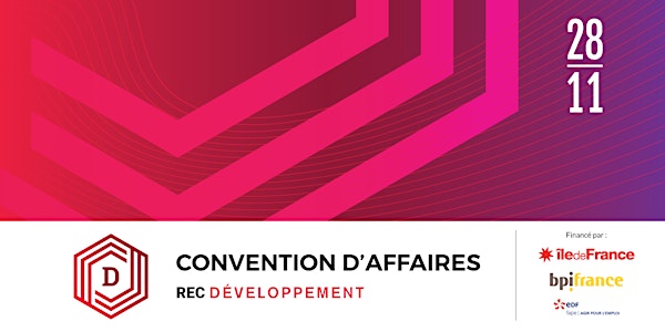 Convention d'affaires REC Développement, jeudi 28 novembre de 18h00 à 21h30