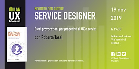 Immagine principale di Service designer - con Roberta Tassi 