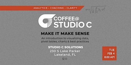 Coffee@StudioC: Make It Make Sense primary image