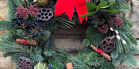 Christmas Wreath Workshop with The Flower Shop, Ossett primary image