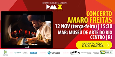 Imagem principal do evento Concerto Amaro Freitas (DMX 2019)