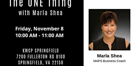 The ONE Thing with Marla Shea primary image