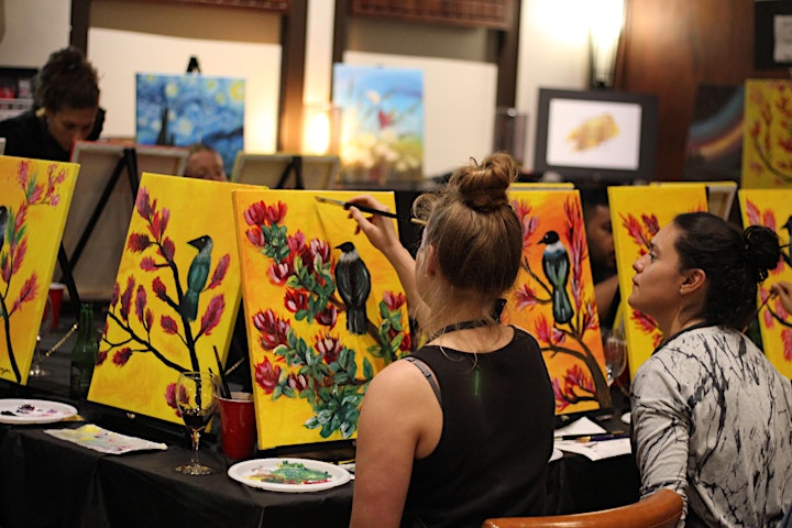 Sip n Paint  Thursday 7pm @Auck City Hotel - Water Lily & Koi! image