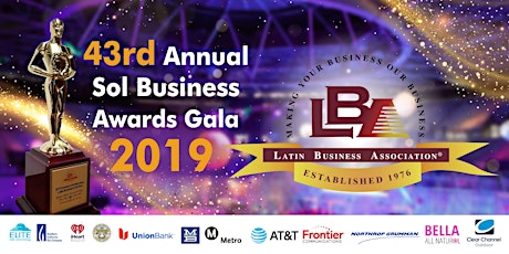 Primaire afbeelding van 43rd Annual Sol Business Awards Gala 2019