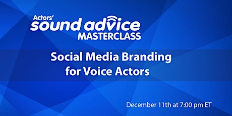 Social Media Branding for Voice Actors primary image