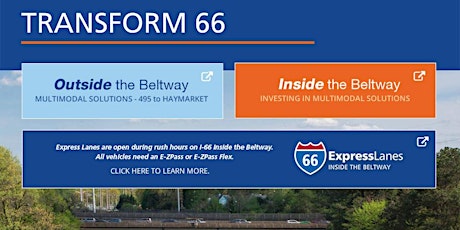 I-66 Webinar: Construction Update & Commuter Options primary image