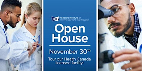 Tour Health Canada Licensed Facility and learn about pharma programs primary image