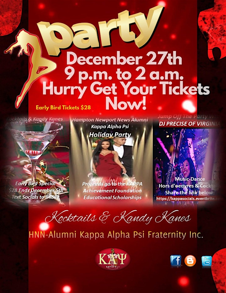Kocktails & Kandy Kanes  After Christmas Party!  Raising $ for Scholarships image