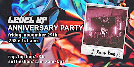 LEVEL UP Queer Hip Hop & Rap Dance Party - 1 Year Anniversary!