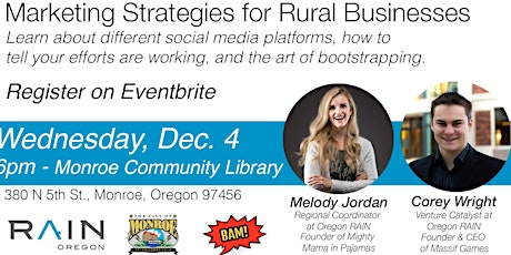 Marketing Strategies for Rural Businesses primary image