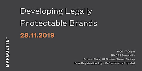 Developing Legally Protectable Brands: Workshop for Creatives primary image