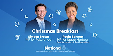 Christmas Breakfast with Simeon Brown and Paula Bennett primary image