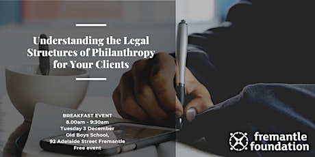 Breakfast event: Legal Structures of Philanthropy for Your Clients primary image