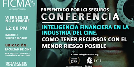 Imagen principal de Conferencia inteligencia financiera en la industria de cine.