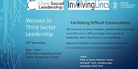 Women in Third Sector Leadership, Facilitating Difficult Conversations. primary image
