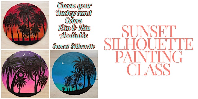 Sunset Silhouette Painting Class primary image