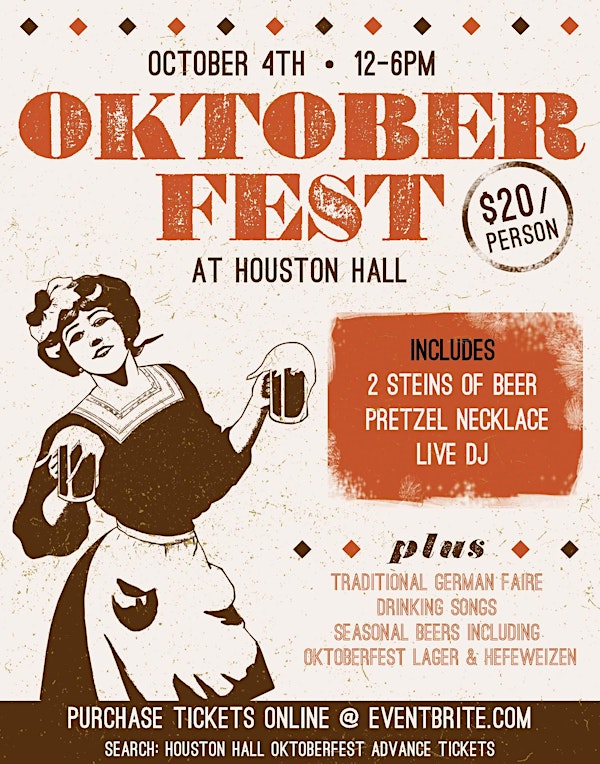 Oktoberfest at Houston Hall - SOLD OUT!
