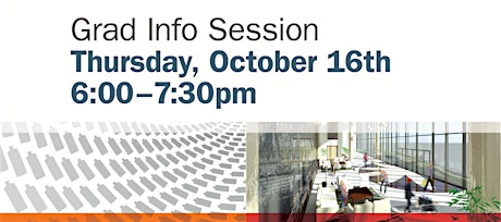 Grad Info Session — October 16th primary image
