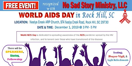 World AIDS Day in Rock Hill, SC   "FREE EVENT" primary image