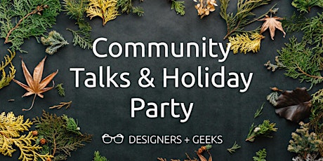 Community Talks & Holiday Party primary image