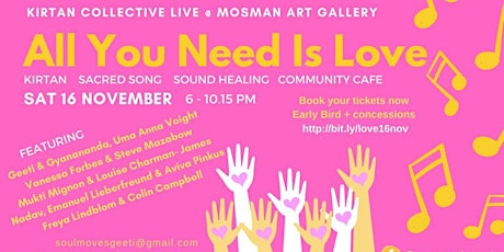 All You Need Is Love! Kirtan Collective Live at Mosman Art Gallery primary image