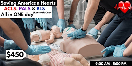 Image principale de AHA ACLS/PALS/BLS Renewal All In One Day.