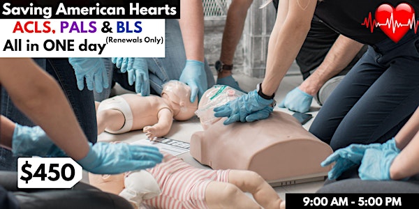 AHA ACLS/PALS/BLS Renewal All In One Day.