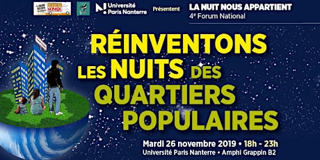 4ème Forum national : « Réinventons les Nuits des Quartiers Populaires »