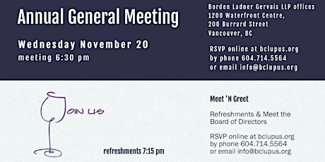 BC Lupus Society Annual General Meeting 2019 primary image