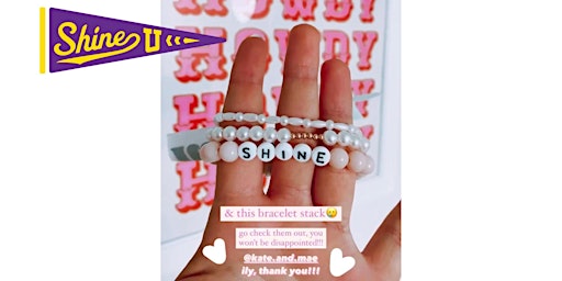 Image principale de SHINE U: Maker's Edition - Custom Bracelet Workshop!