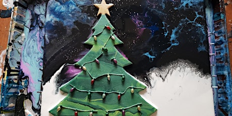 Oh Christmas Tree Pour Paint Class primary image
