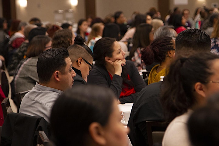 Conference attendees listening to the keynote speaker at last year's conference.