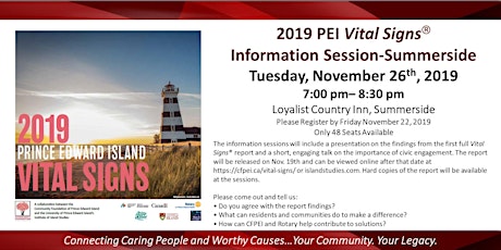 Vital Signs Information Session-Summerside primary image