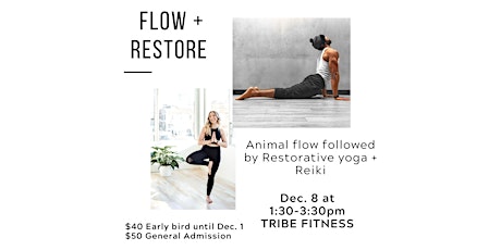 Flow + Restore - Animal Flow, Restorative Yoga and Reiki primary image