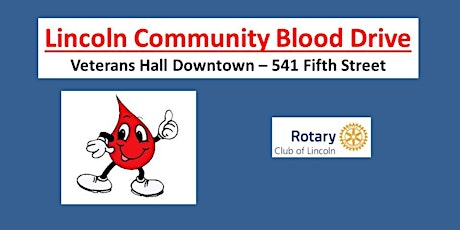 Hauptbild für Lincoln Community Blood Drive
