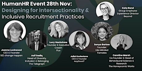 Beyond D&I Panel Talk & Experts |Designing for Intersectionality & Practical tips for inclusive recruitment primary image