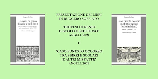 Image principale de Gli ultimi due libri di Ruggero Soffiato