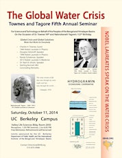 Townes and Tagore Fifth Annual Seminar - The Global Water Crisis primary image