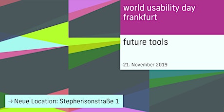 Hauptbild für World Usability Day Frankfurt 2019 - Future Tools