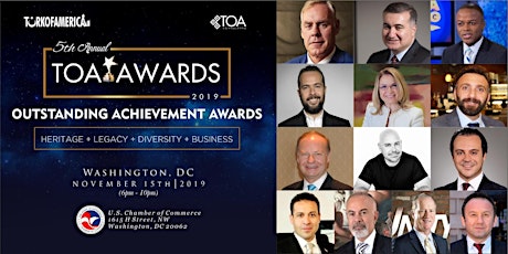 TOA AWARDS 2019 "Outstanding Achievement Awards" Heritage, Legacy, Diversity primary image