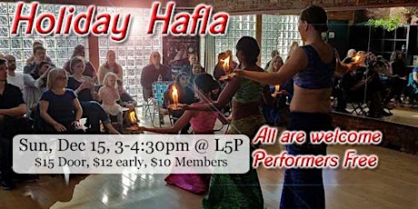 Join us for our super fun Holiday Hafla! primary image
